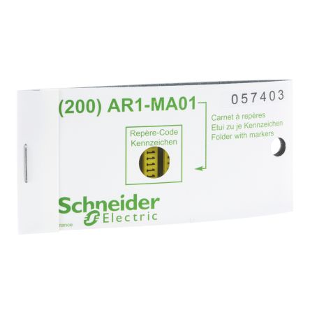 Schneider Electric AR1 Clip Tag Cable Marker, Black, Pre-printed "J", AR1MB01J [AR1MB01J]; 231-8499