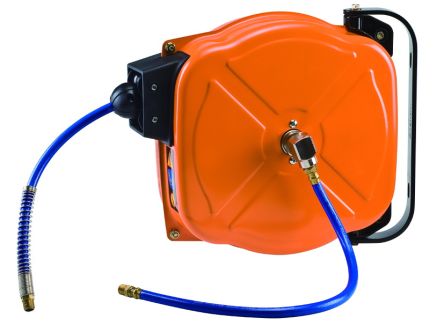 RS PRO Wall Mounted 12m Air Hose Reel, 8mm Inner Diameter, 12mm Outer Diameter [0]; 231-8581