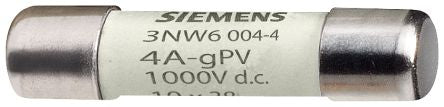 Siemens 6A Cartridge Fuse, 10 x 38mm [3NW6001-4]; 232-2042