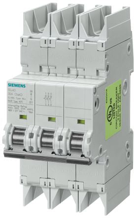 Siemens SENTRON 5SJ MCB, 3P, 20A [5SJ4320-7HG42]; 232-2262