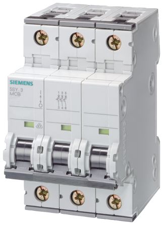 Siemens SENTRON 5SY MCB, 3P, 25A, Type A [5SY4325-5]; 232-2303