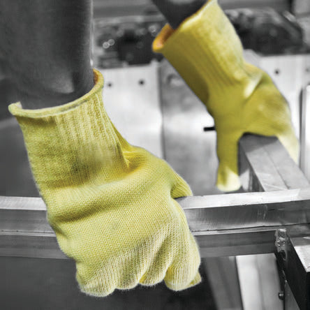 Polyco Healthline 7564, 7566 Yellow Kevlar Work Gloves, Kevlar Coating [7564]; 232-2787