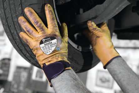 Polyco Healthline Brown Nitrile Work Gloves, Size 11, Nitrile Foam Coating [DR300-11]; 232-2792