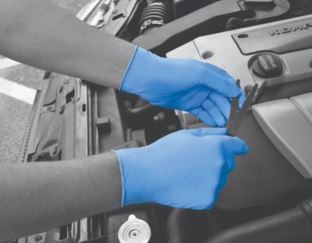 Polyco Healthline Blue Powder-Free Nitrile Disposable Gloves, 100 per Pack [GL8904]; 232-2808