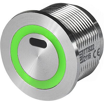 Schurter TTS Series Illuminated Push Button Switch, Momentary, Panel Mount, 22.1mm Cutout, SPST, Red/Green LED, 60V dc, [3-131-894]; 232-2862