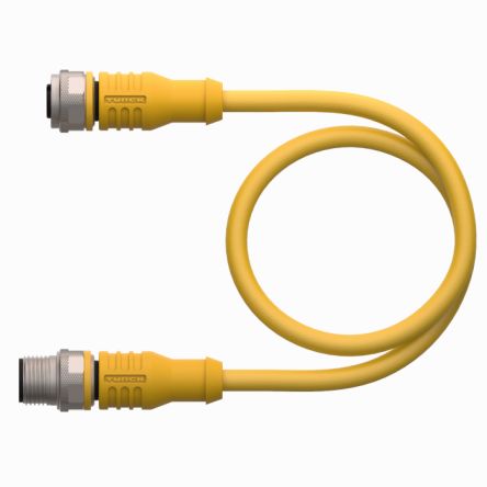 Turck Straight Female 8 way M12 to Straight Male M12 Sensor Actuator Cable, 2m [RKC8.704T-2-RSC4.5T/ TXY3013]; 232-5692