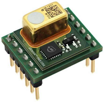 Infineon XENSIV™ PAS CO2 Mini Evaluation Board Gas Sensor Evaluation Board Air Quality Devices With CO2 Alerts [EVALPASCO2MINIBOARDTOBO1]; 232-5734