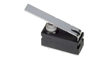 Omron Long Straight Lever Subminiature Micro Switch, PCB Straight Terminal, SPST, IP67 [D2AW-R5-A053D R]; 232-6179