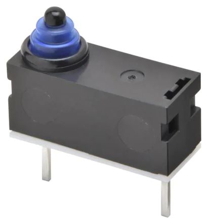 Omron Long Straight Lever Subminiature Micro Switch, PCB Straight Terminal, SPST, IP67 [D2AW-R5-ER053D R]; 232-6209