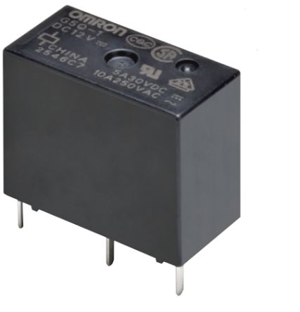 Omron PCB Mount Non-Latching Relay, 24V dc Coil, 10A Switching Current, SPST [G5Q-1A-HA-PW DC24 (TY)]; 232-6272
