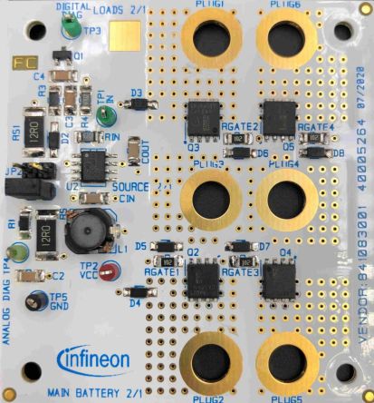 Infineon AUIR3242S BOARD B2B MOSFET Gate Driver for AUIR3242S for Automotive, Battery Switch, Power Distribution, Relays [AUIR3242SBOARDB2BTOBO1]; 232-6796