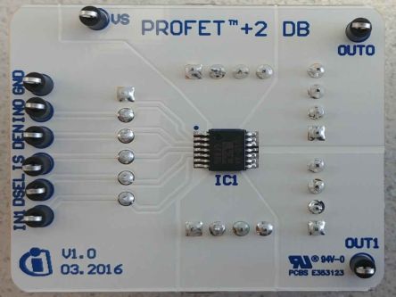 Infineon BTS7008-1EPA DAUGH BRD Evaluation Board for BTS7008-1EPA for Automotive [BTS70081EPADAUGHBRDTOBO1]; 232-6816