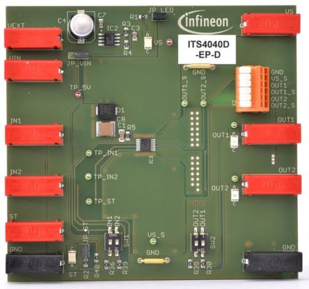 Infineon DEMOBOARD ITS4040D Evaluation Board for ITS4040D for Industrial [DEMOBOARDITS4040DTOBO1]; 232-6828