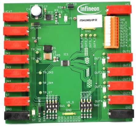 Infineon DEMOBOARD ITS4130Q Evaluation Board for ITS4130Q for Industrial [DEMOBOARDITS4130QTOBO1]; 232-6831