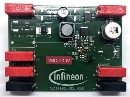 Infineon DEMOBOARD TLE8386-2EL Evaluation Board for TLE8386-2EL for Body Control Modules, Car Media, Cluster [DEMOBOARDTLE83862ELTOBO1]; 232-6835