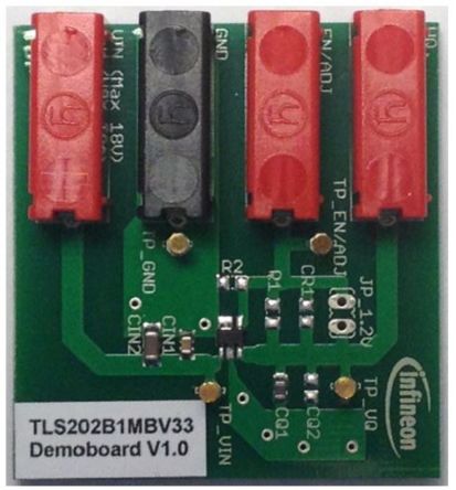 Infineon DEMOBOARD TLS202B1 LDO Voltage Regulator for TLS202B1 for Automotive [DEMOBOARDTLS202B1TOBO1]; 232-6844