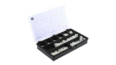 RS PRO Nylon Hex Full Nut Kit, 650 Pieces [0]; 232-6876