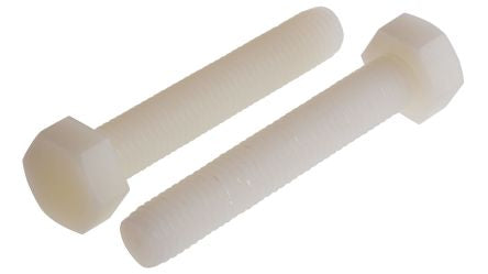 RS PRO Plain Nylon, Hex Bolt, M10 x 60mm [0]; 232-6884