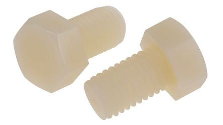 RS PRO Plain Nylon, Hex Bolt, M12 x 20mm [0]; 232-6888