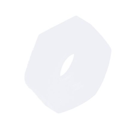 RS PRO, Plain Nylon Hex Nut, DIN 934, M2.5 [0]; 232-6902