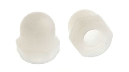RS PRO, Plain Nylon Dome Nut, M3 [0]; 232-6935