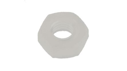 RS PRO, Plain Nylon Hex Nut, DIN 934, M3 [0]; 232-6936