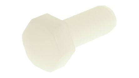 RS PRO Plain Nylon, Hex Bolt, M8 x 20mm [0]; 232-6996