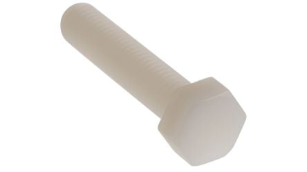 RS PRO Plain Nylon, Hex Bolt, M8 x 40mm [0]; 232-6999