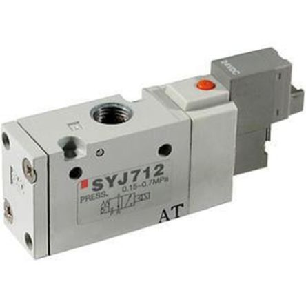 SMC 1 Solenoid Valve - Solenoid SYJ Series [SYJ712M-5LOU-01F-Q]; 232-8362