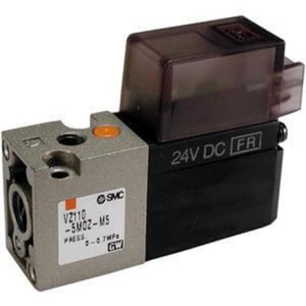 SMC Solenoid Valve - Solenoid Metric M5 VZ110 Series [VZ110-3DZ-M5-Q]; 232-8578