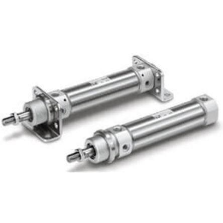 SMC Pneumatic Cylinder - 32mm Bore, 25mm Stroke, C75 Series, Double Acting [C75E32-25]; 232-8666