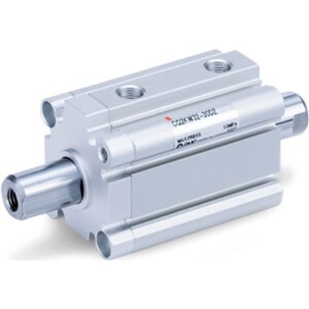 SMC Pneumatic Compact Cylinder - 16mm Bore, 10mm Stroke, CQ2 Series, Double Acting [CDQ2KWB16-10DMZ]; 232-8817