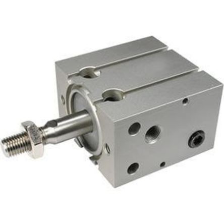 SMC Pneumatic Compact Cylinder - 6mm Bore, 10mm Stroke, CU Series, Double Acting [CDU6-10T]; 232-8852