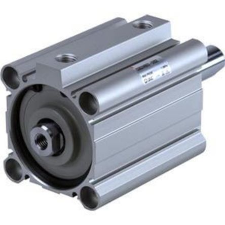 SMC Pneumatic Compact Cylinder - 25mm Bore, 20mm Stroke, CQ2 Series, Double Acting [CQ2WA25-20D]; 232-8926