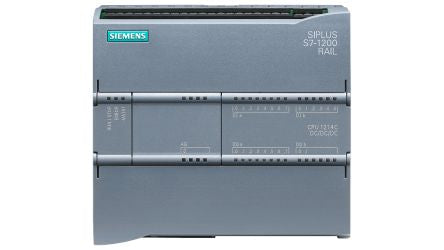 Siemens SIPLUS S7-1200 CPU 1214C Series PLC CPU for Use with SIPLUS S7-1200, 24 V Supply, Transistor Output, 10-Input, [6AG2214-1AG40-1XB0]; 233-0543