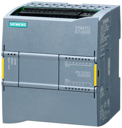 Siemens SIMATIC S7-1200F Series PLC CPU for Use with SIMATIC S7-1200, Transistor Output, 10-Input, Analog Input [6ES7212-1AF40-0XB0]; 233-0551