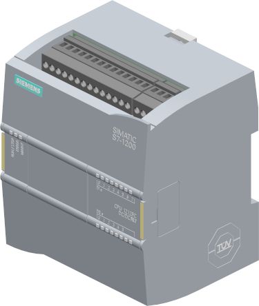 Siemens SIMATIC S7-1200 Series PLC CPU for Use with SIMATIC S7-1200, Relay Output, 10-Input, Analog Input [6ES7212-1HF40-0XB0]; 233-0552