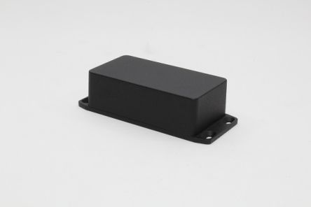 Hammond 1590 Series Die Cast Aluminium Enclosure, IP54, Flanged, 113 x 113 x 38mm [1590B2FLBK]; 233-3135