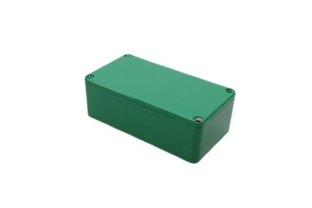 Hammond 1590 Series Die Cast Aluminium Enclosure, IP54, 113 x 113 x 38mm [1590B2GR]; 233-3136