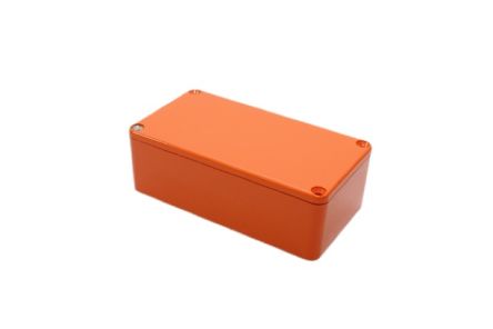 Hammond 1590 Series Die Cast Aluminium Enclosure, IP54, 113 x 113 x 38mm [1590B2OR]; 233-3139