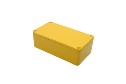 Hammond 1590 Series Die Cast Aluminium Enclosure, IP54, 113 x 113 x 38mm [1590B2YL]; 233-3142