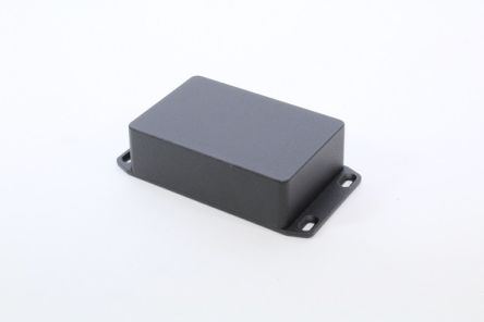 Hammond 1590 Series Die Cast Aluminium Enclosure, IP54, Flanged, 117 x 117 x 38mm [1590B3FLBK]; 233-3147