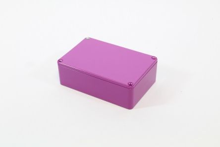 Hammond 1590 Series Die Cast Aluminium Enclosure, IP54, 117 x 117 x 38mm [1590B3PR]; 233-3152