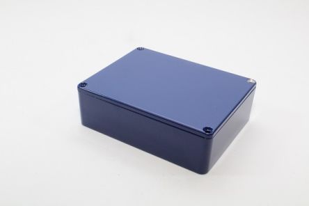 Hammond 1590 Series Die Cast Aluminium Enclosure, IP54, 120 x 120 x 38mm [1590BB2CB]; 233-3155