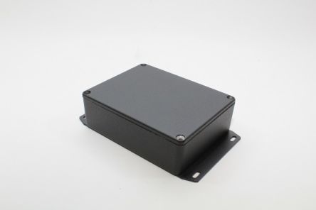 Hammond 1590 Series Die Cast Aluminium Enclosure, IP54, Flanged, 120 x 120 x 38mm [1590BB2FBK]; 233-3157