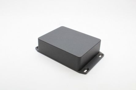 Hammond 1590 Series Die Cast Aluminium Enclosure, IP54, Flanged, 120 x 120 x 38mm [1590BB2FLBK]; 233-3159