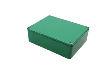 Hammond 1590 Series Die Cast Aluminium Enclosure, IP54, 120 x 120 x 38mm [1590BB2GR]; 233-3160
