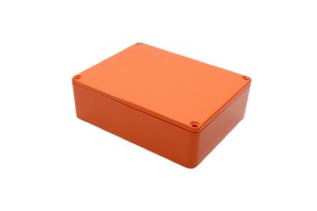 Hammond 1590 Series Die Cast Aluminium Enclosure, IP54, 120 x 120 x 38mm [1590BB2OR]; 233-3162