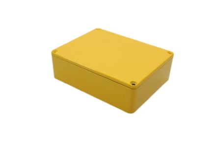 Hammond 1590 Series Die Cast Aluminium Enclosure, IP54, 120 x 120 x 38mm [1590BB2YL]; 233-3165