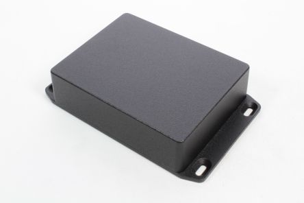 Hammond 1590 Series Die Cast Aluminium Enclosure, IP54, Flanged, 120 x 120 x 35mm [1590BBFLBK]; 233-3169